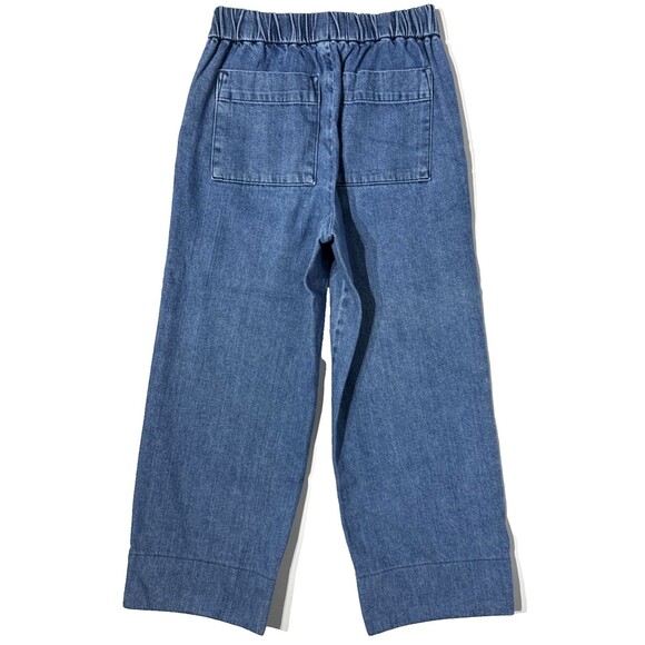 Everlane The Easy Jean Wide Leg Crop High Rise Elastic Waist Women Size 2 (J3) - Picture 2 of 12